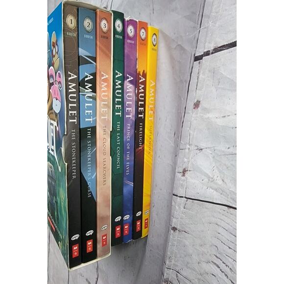 Amulet Books 1-5 7 8 Missing #6 by Kazu Kibuishi Series Graphic Novels - Picture 3 of 3